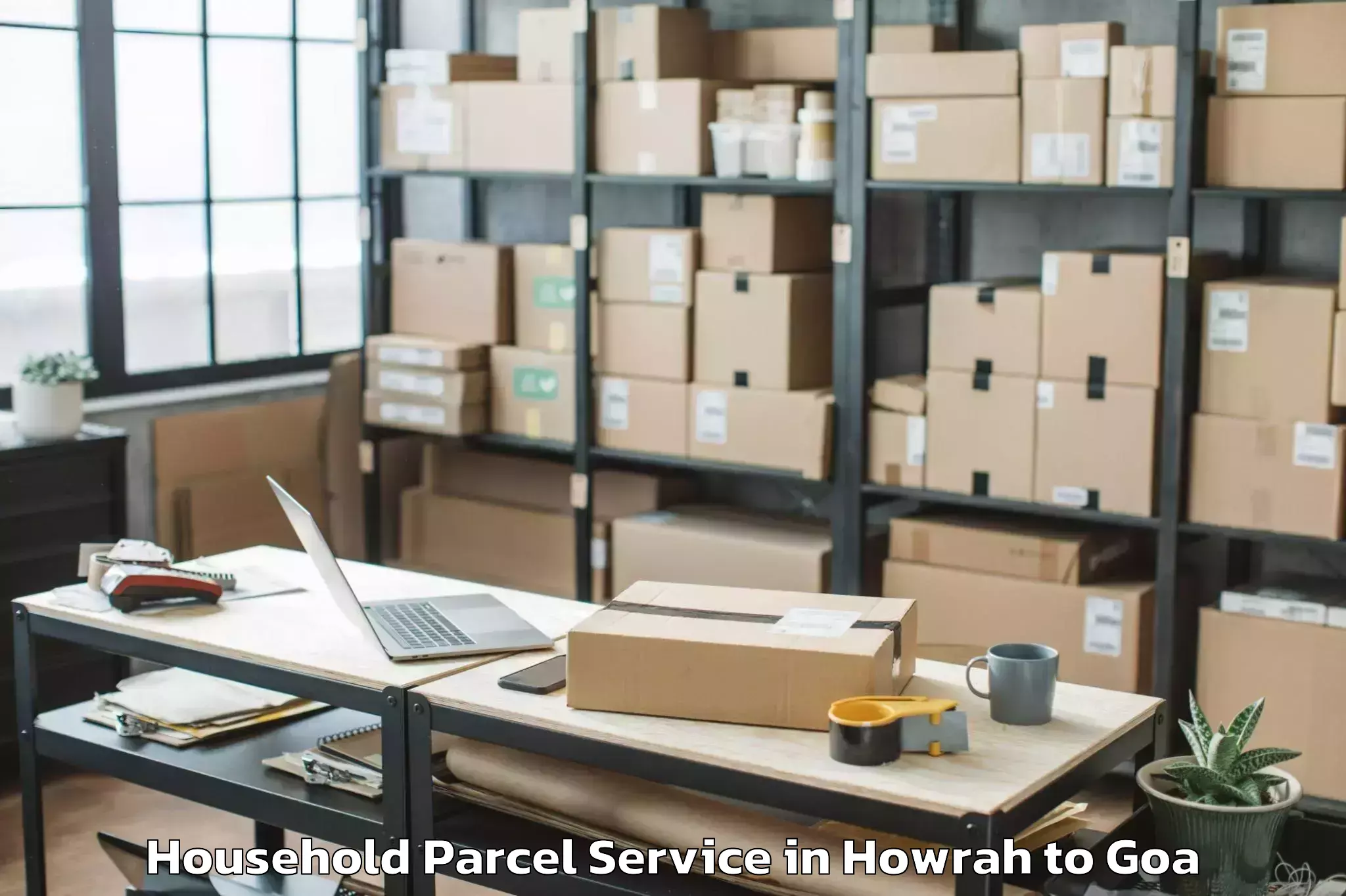 Book Your Howrah to Mapuca Household Parcel Today